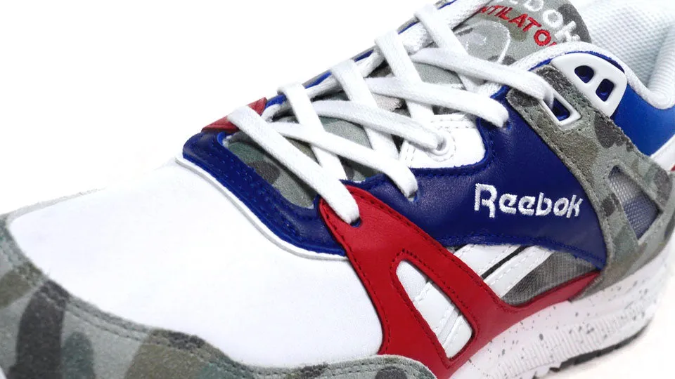 A BATHING APE® x mita sneakers Reebok VENTILATOR AFFILIATES　WHT/BLU/RED/CAMO